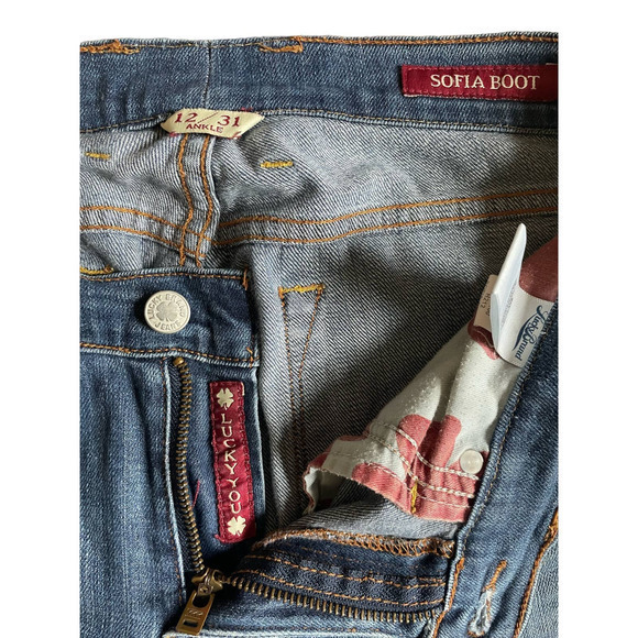 Lucky Brand Sofia Boot Cut‎ Jeans Womens Size 12/31 Ankle - Picture 4 of 8